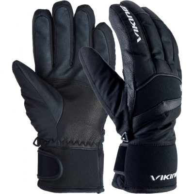 Rękawice narciarskie Viking Piemont czarne - 8