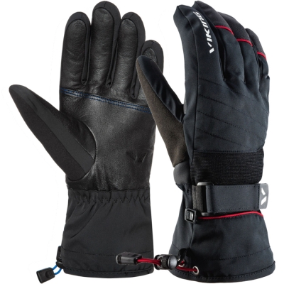 Rękawice narciarskie Viking FreeRide Tux czarno-czerwone - 10