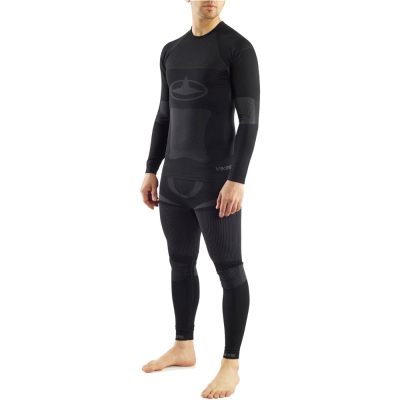 Komplet bielizny termoaktywnej Viking Dante czarno-szary - XL