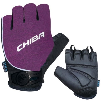 Rękawiczki damskie Chiba Lady Gel Premium fioletowe - S