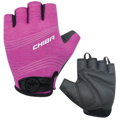 Rękawiczki rowerowe Chiba Lady Super Light jasno-różowe - L