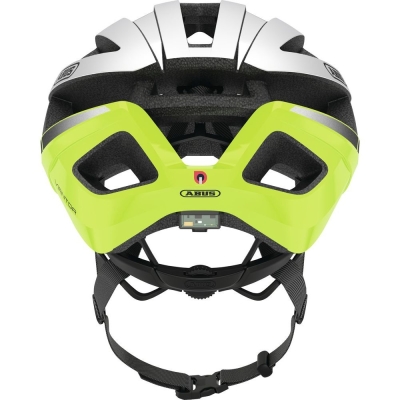 Kask rowerowy Abus Viantor Quin srebrno-żółty - M