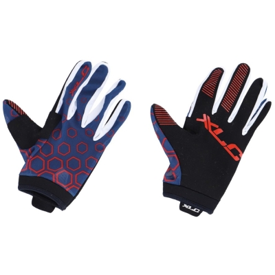 Rękawiczki XLC CG-L14 ROOD granatowo-czerwone - S