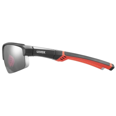 Okulary rowerowe Uvex Sportstyle 226 szaro-czerwone