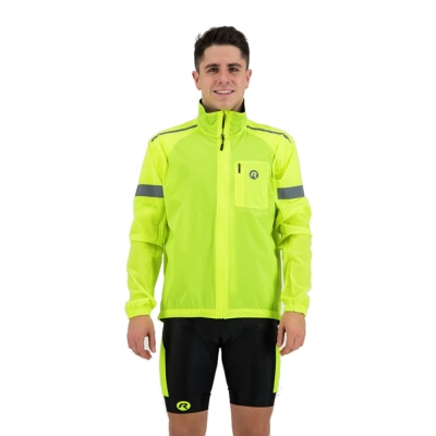 Kurtka rowerowa Rogelli Cloud żółta - XL