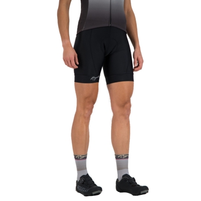 Spodenki rowerowe damskie z szelkami Rogelli Detach czarne - L