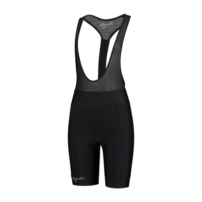 Spodenki rowerowe damskie z szelkami Rogelli Detach czarne - XL