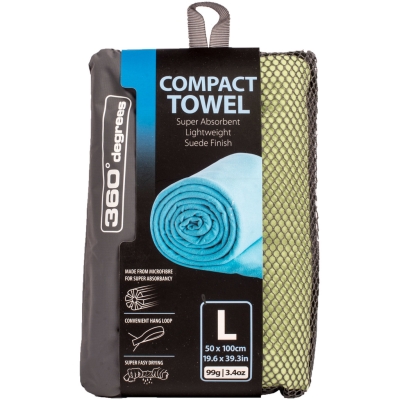 Ręcznik z mikrofibry 360 Degrees zielony - M