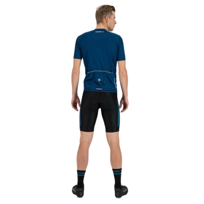 Spodenki rowerowe Rogelli Tyro czarno-niebieskie - XL