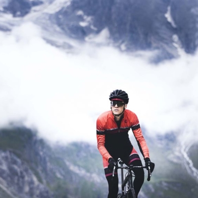 Spodnie rowerowe Rogelli Hero czarno-czerwony