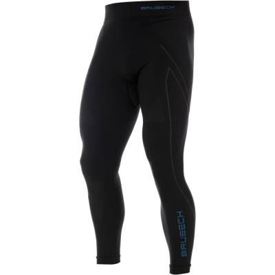Spodnie termoaktywne Brubeck Thermo czarno-niebieskie - S