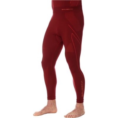 Spodnie termoaktywne Brubeck Thermo bordowe - L