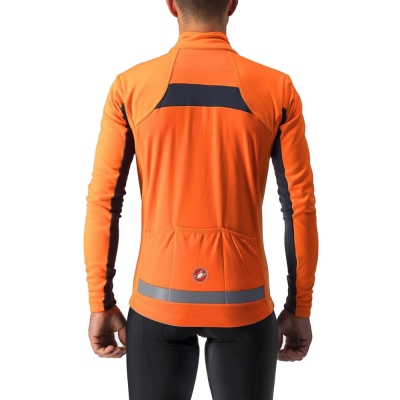 Kurtka rowerowa Castelli Mortirolo VI pomarańczowa - XL
