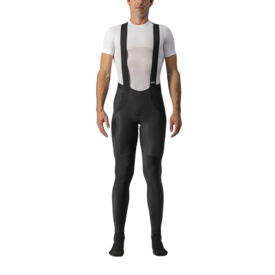 Spodnie rowerowe na szelkach Castelli Sorpasso Ros czarne - XL