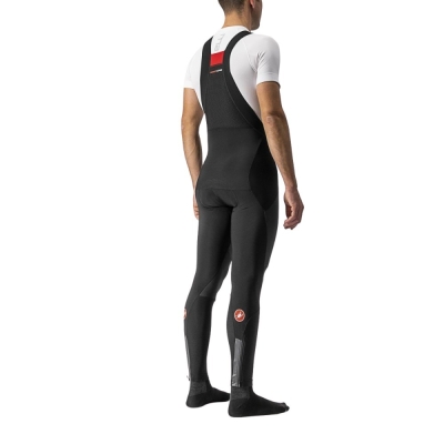 Spodnie rowerowe na szelkach Castelli Sorpasso Ros Wind czarne - XL