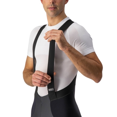 Spodnie rowerowe na szelkach Castelli Sorpasso Ros Wind czarne - XL