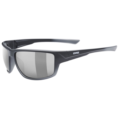 Okulary rowerowe Uvex Sportstyle 230 czarne (srebrne soczewki)