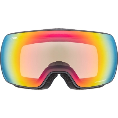 Uvex Compact V Gogle narciarskie variomatic anthracite mirror rainbow