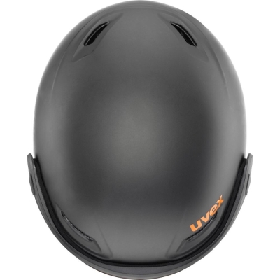 Uvex Hlmt 700 Visor Kask narciarski snowboard dark slate orange mat litemirror silver
