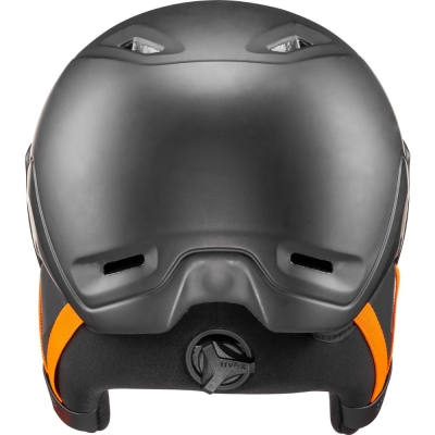 Kask narciarski snowboardowy Uvex Hlmt 700 Visor czarno pomarańczowy