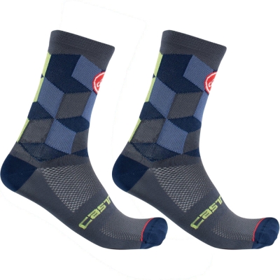 Skarpetki Castelli Unlimited 15 szaro-niebieskie - XXL