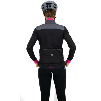 Bluza rowerowa damska Rogelli Contenta szaro-różowa - XS
