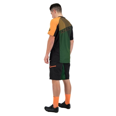 Koszulka Rogelli Adventure 2 zielono pomarańczowa - L