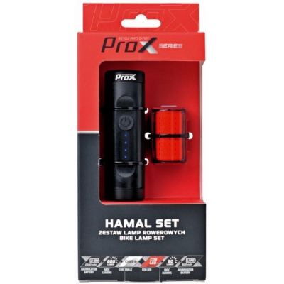 Zestaw lampek rowerowych ProX Hamal & Zeta-S