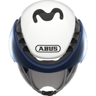 Kask rowerowy Abus GameChanger TT Movistar biały - L