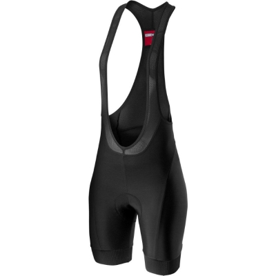 Spodenki rowerowe damskie z szelkami Castelli Prima czarne - M