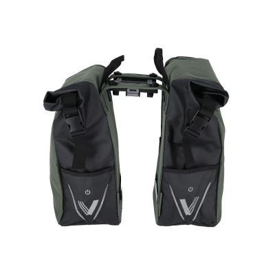 Sakwy XLC V-Light Rolltop MIK zielone