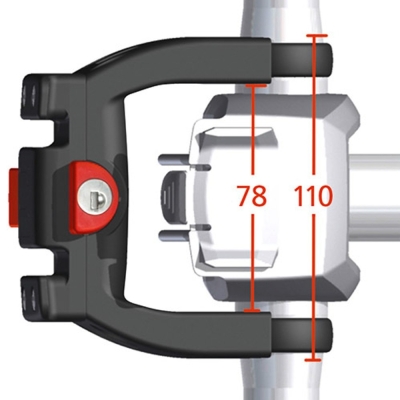 Adapter na kierownicę KlickFix E z blokadą