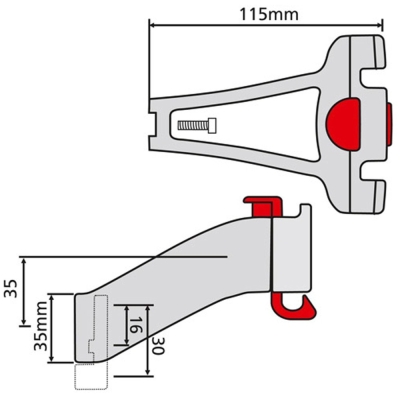 Adapter na główkę ramy KlickFix