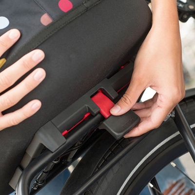Koszyk na rower KlickFix Bikebasket GT UniKlip Dots