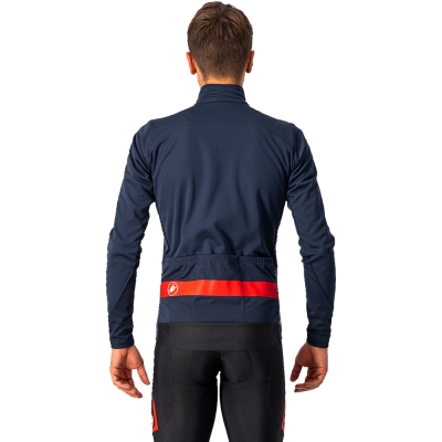 Kurtka rowerowa Castelli Raddoppia 3 granatowa - XXL