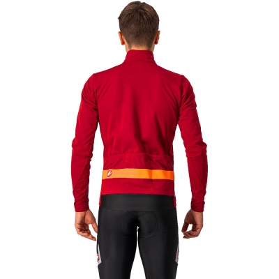 Kurtka rowerowa Castelli Raddoppia 3 czerwona - XXL