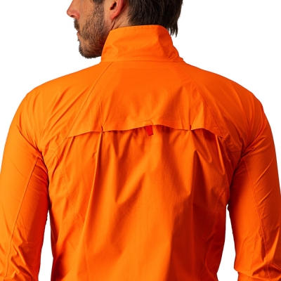 Kurtka rowerowa Castelli Emergency Rain 2 pomarańczowa