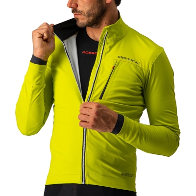 Kurtka rowerowa Castelli Go żółta - L