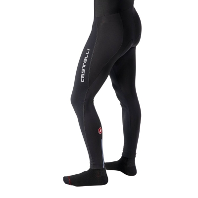 Spodnie rowerowe na szelkach Castelli Entrata Wind czarne - XXL