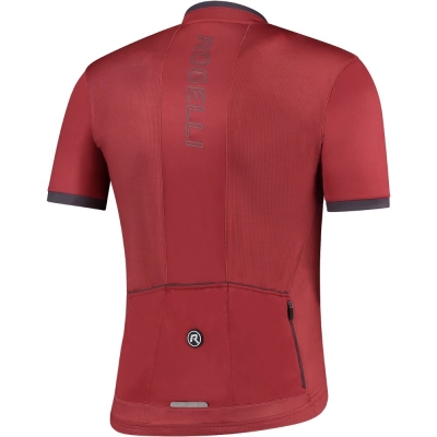 Koszulka rowerowa Rogelli Essential czerwona - M