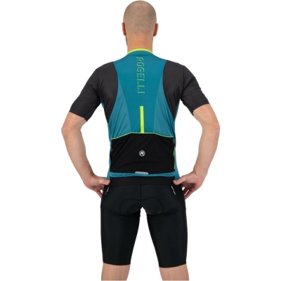Koszulka rowerowa Rogelli Minimal turkusowa - XL
