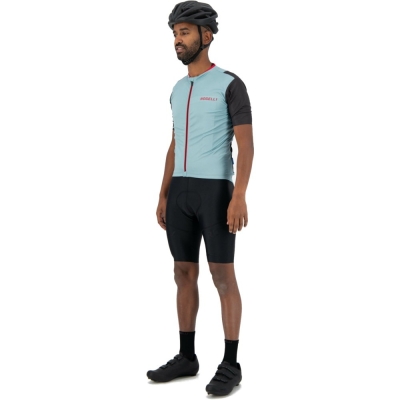 Koszulka rowerowa Rogelli Minimal miętowa - XL