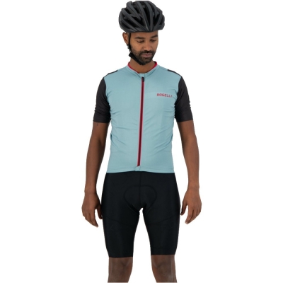 Koszulka rowerowa Rogelli Minimal miętowa - XL