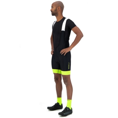 Spodenki rowerowe Rogelli Flex czarno-żółte - M