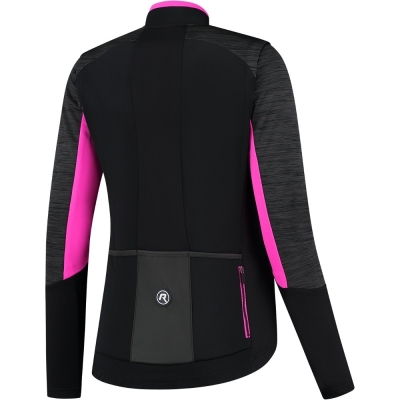 Kurtka rowerowa damska Rogelli Glory czarno-różowa - XL