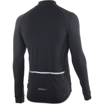 Koszulka rowerowa z długim rękawem Rogelli Treviso 2.0 czarna - 3XL