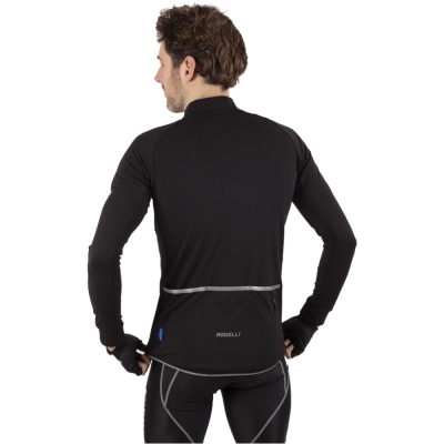 Koszulka rowerowa z długim rękawem Rogelli Treviso 2.0 czarna - 3XL