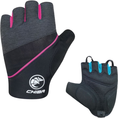 Rękawiczki damskie Chiba Lady Gel Premium II czarno-różowe - S