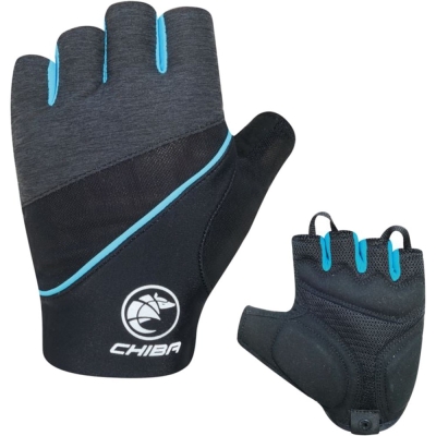 Rękawiczki damskie Chiba Lady Gel Premium II czarno-turkusowe - XS