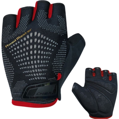 Rękawiczki Chiba Road Master czarno czerwone - XL